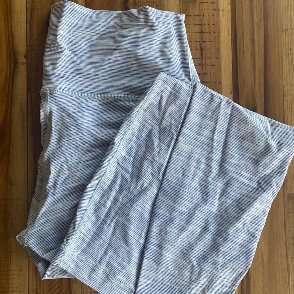 Icy blue lululemon tights